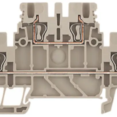 Morsetto a più piani Weidmüller ZDK 1.5 connessione a molla 1.5mm² 2 piani beige 