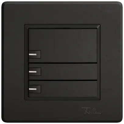 Pulsante KNX RGB INC EDIZIO.liv SNAPFIX® sensore temp.RGB-LED 3× com.1T ne 