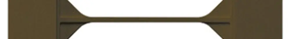 Telaio di copertura INC kallysto.trend 4×1 marrone 94×274mm 