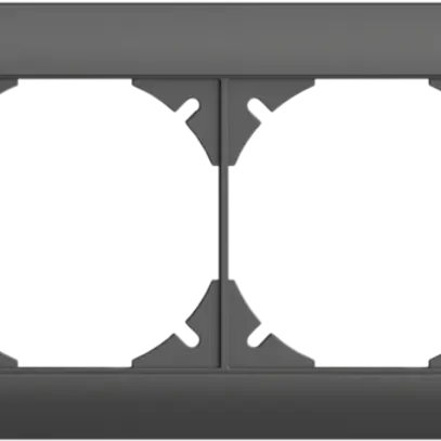 En-tête ENC EDIZIOdue SNAPFIX® 1×4 horizontal 257×77mm gris foncé 