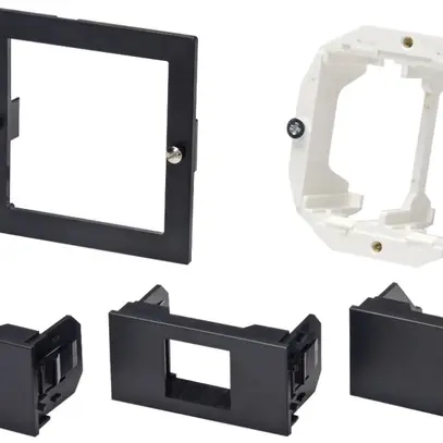 Adaptateur de montage Cecoflex AV, Edizio/Kallysto, 2-fois, noir 