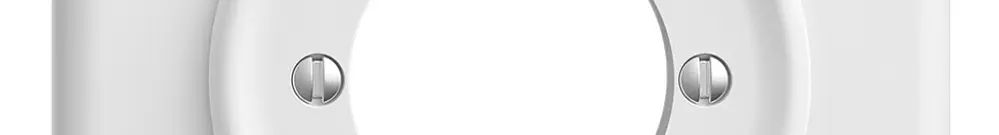 Kit frontale STANDARDdue Ein->I<-Aus bianco 90×90mm per pulsante girevole 