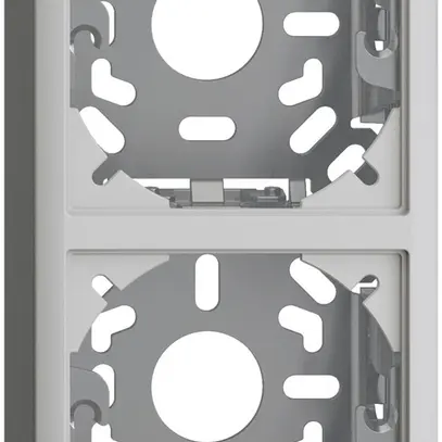 Capot avec plaque de base 2×39mm p.combinaison FX vertical/horizontal gris clair 