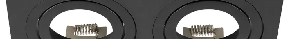 Scatola vuota SLV NEW TRIA alluminio 170×90mm nero 2×Spot 