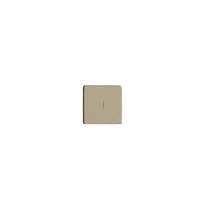 Pulsante 1/4 INC Edue Wiser simbolo l (on) sand 