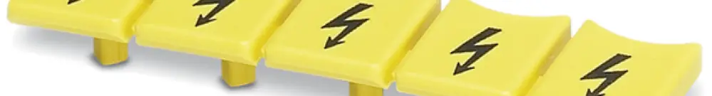 Copertura di segn. 5L CLIPLINE giallo per morsetto l=5.2mm 