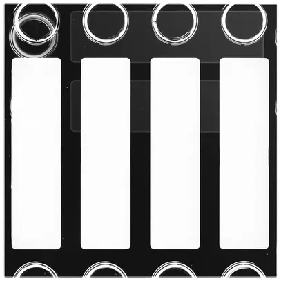 Placca frontale per modulo tasti d.chiamata Urmet Alpha 4×pulsante (2×2) IP55 ne 