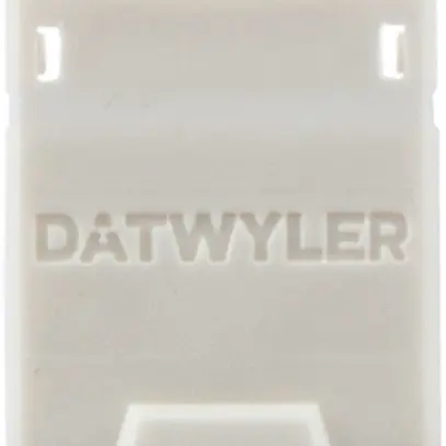 Clapet antipoussière Dätwyler pour KST PLUS Cat.6A Keystone, blanc 