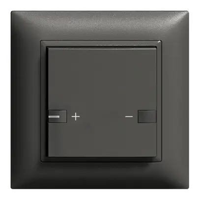 Poussoir ENC ZEP variateur univ. 1c/1t avec LED EDIZIOdue noir 