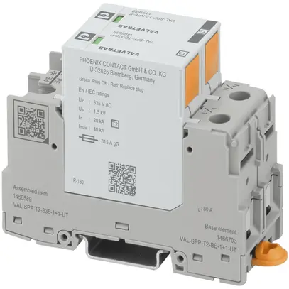 Scaricatore di sovratensione PX VAL-SPP-T2-335-1+1-UT TN-S 2L 240V 315A 80A 2UM 