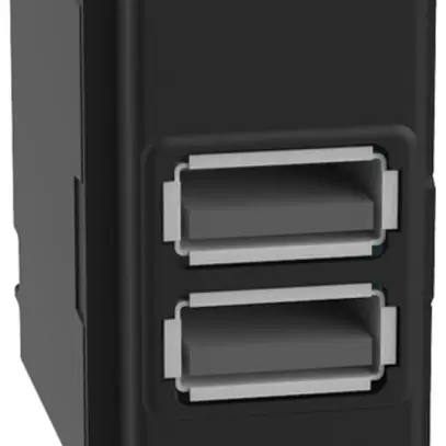 Presa di carica USB INS Legrand Living Now 1 modulo 2×USB-A 3000mA 5V nero 