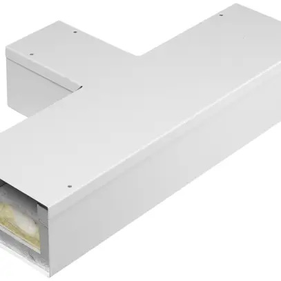 Raccord T tehalit FWK 3E 50×110mm à 50×60mm, blanc traffic 