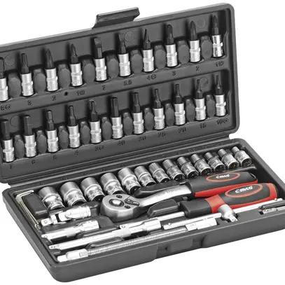 Jeu de clés à canon CIMCO 45 pièces 6.3mm (1/4“) 