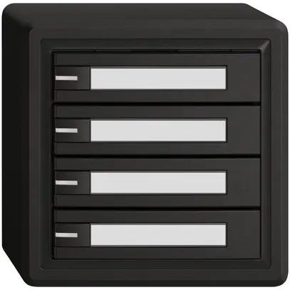 Poussoir KNX RGB AP EDIZIO.liv SNAPFIX® capteur temp.RGB-LED étiqu.4×com.1T no 