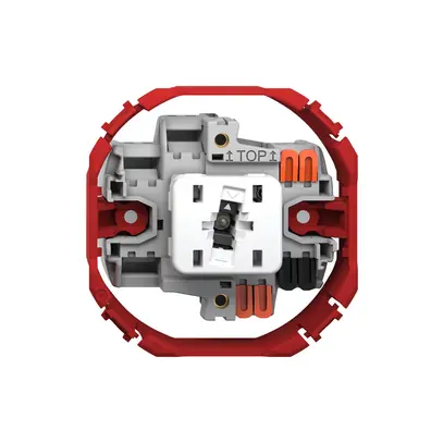 Interrupteur à poussoir lumineux Feller SNAPFIX® 3/1L lent.lat.LS bc 