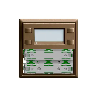 Plaque frontale RTH KNX 1…4×EDIZIOdue coffee, avec LED RGB 