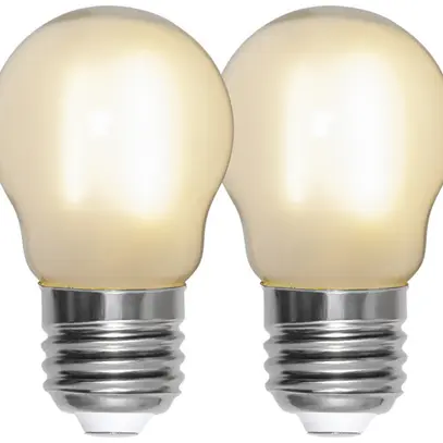 Lampada LED E27 1.4W 150lm 2700K opale Ø45×78mm Duo Pack 