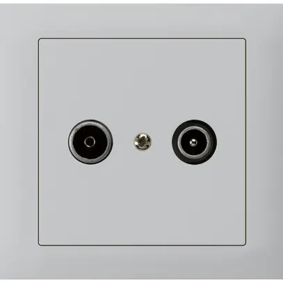 Prise de passage INC kallysto TV-R 14dB gris clair 
