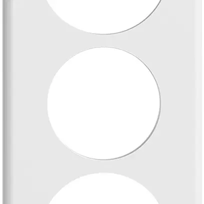 Plaque de recouvrement STANDARDdue 3×1 1×Ø58, 1×Ø50, 1×Ø58, blanc 