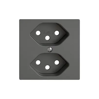 Kit di montaggio EDIZIO.liv SNAPFIX® per presa 2×T13 grs 