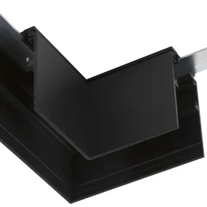 Raccord en L SLV 48V TRACK aluminium 71×71×47mm profond droite noir 