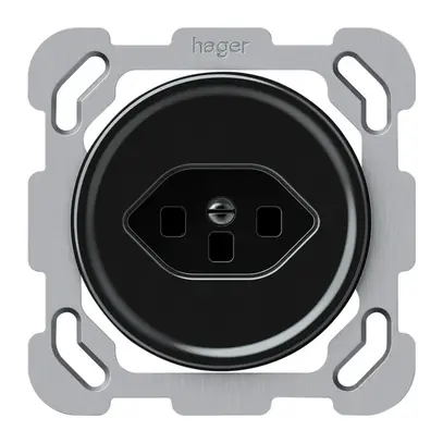 Presa INC origin 1×tipo 23 16A 230V 77×77mm nero 
