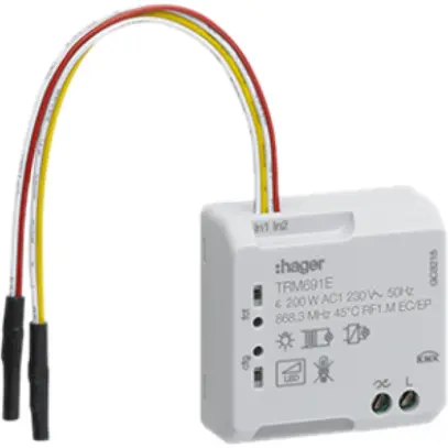 Entrée binaire double+sortie variateur KNX RF INC TRM691E 