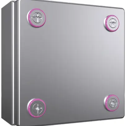 Petit boîtier Rittal KX Jonction, IP66, 150×150×80mm, acier fin V2A 