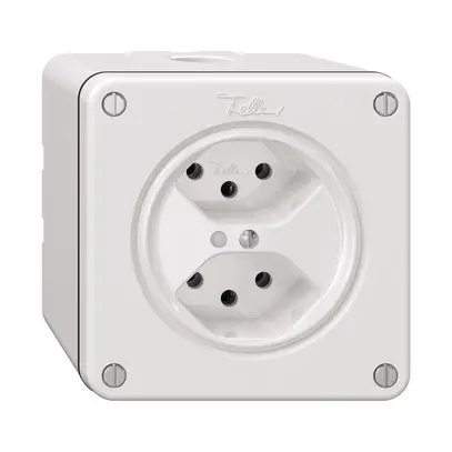 Presa NAPU NEVO, 2×T13, c.LED, bianco 
