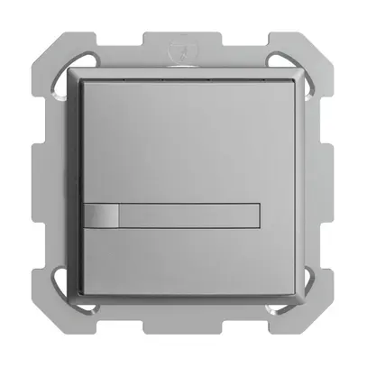 Pulsante KNX RGB INC EDUE, 250mW, s.LED, c.carta, 1×pulsante, com.1×tasto, si 