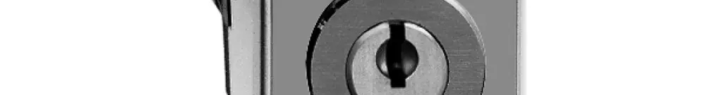 Contacts pivotants à clé INC Feller, 1L avec serrure de sûreté, bc, "1→0←2" 