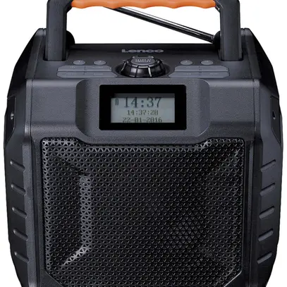 Radio LENCO ODR-160GY DAB+/FM/Bluetooth/Aux-in 35W (RMS) 230V/accu noir 