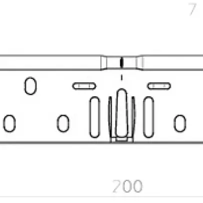 Set di raccordi longitudinali Bettermann 60×200mm per canale MKS 