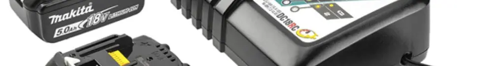Chargeur CIMCO Makita avec 2×accu Makita 18V 5 Ah 