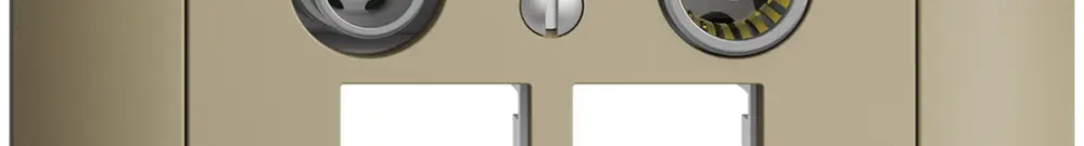 Presa multimedia ENC EDIZIOdue FMI EASYNET 11dB, p.2×RJ45 S-One, sand 