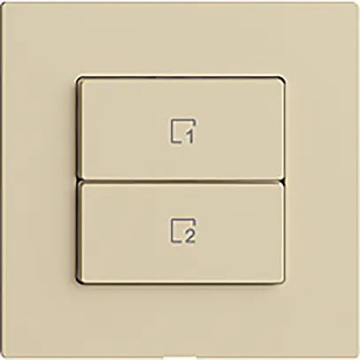 Pulsante scena 2 scene verticale/2T Edue Wiser vanille 