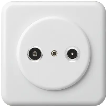 Presa d'antenna INC basico TV-R mont.C 19dB 2GHz bianco 