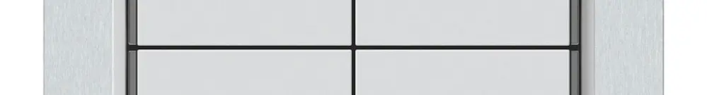 Pulsante KNX INC KAL 8×tasti 8×punti azionamento LED bianco 