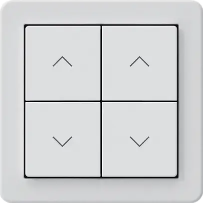 KNX-Storentaster Hager BA basico A 4-fach 58×58mm weiss 