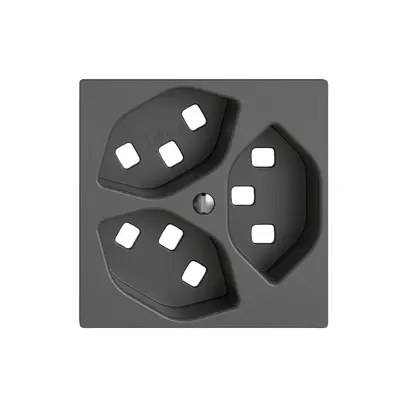 Kit di montaggio EDIZIO.liv SNAPFIX® per presa 3×T23 grs 