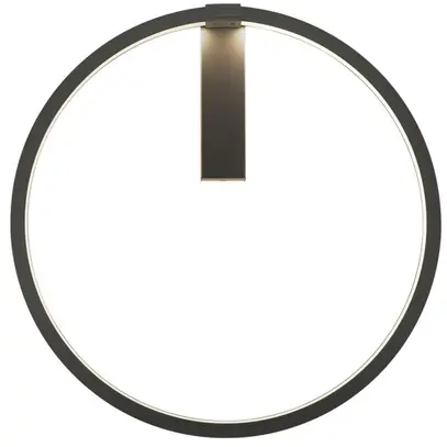LED-Decken-/Wandleuchte SLV ONE 60 DALI 25W 1500lm 3000/4000K Ø600×80mm schwarz 