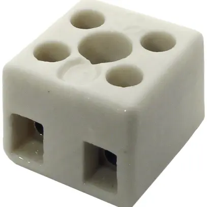 Klemme Porzellan 1,5mm² 2L 1Befestigungsloch 