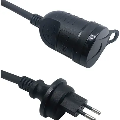 Cavo di prolunga IP55 spina T13/presa mobile T13, 20m nero 