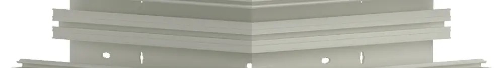 Ausseneck tehalit BR 85×170mm, Oberteil 80mm, verkehrsweiss 