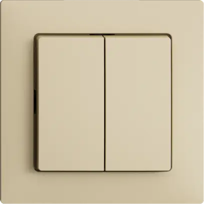 Poussoir ENC EDIZIOdue 2×A-R/1P vanille 