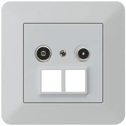 Presa multimedia INC kallysto.trend R/TV 14dB 2GHz grigio chiaro 