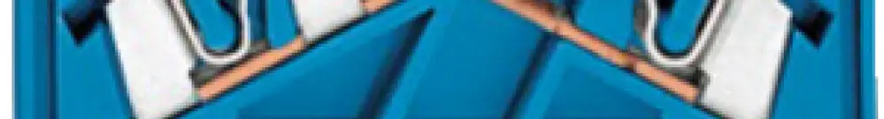 Morsetto di passaggio cablaggio front. WAGO 2.5mm² blu 