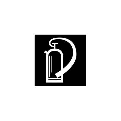 Foglia neg. simb. (Estintore) EDIZIOdue nero 42×42 per lamp.LED 