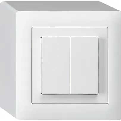 Poussoir AP kallysto 2×AR/1L blanc 