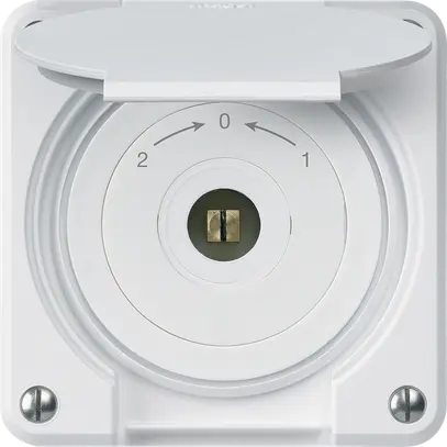 Contatto rotativo chiave quadrata INC robusto IP55 bianco c.coperchio inv.combi 